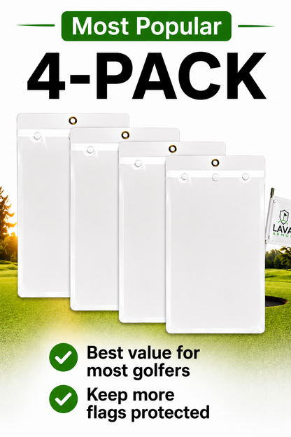 Lava Armor Golf Flag Protector – Premium Clear Protective Sleeve