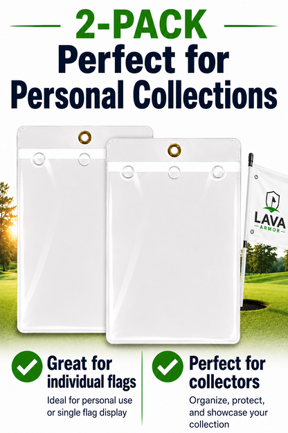 Lava Armor Golf Flag Protector – Premium Clear Protective Sleeve